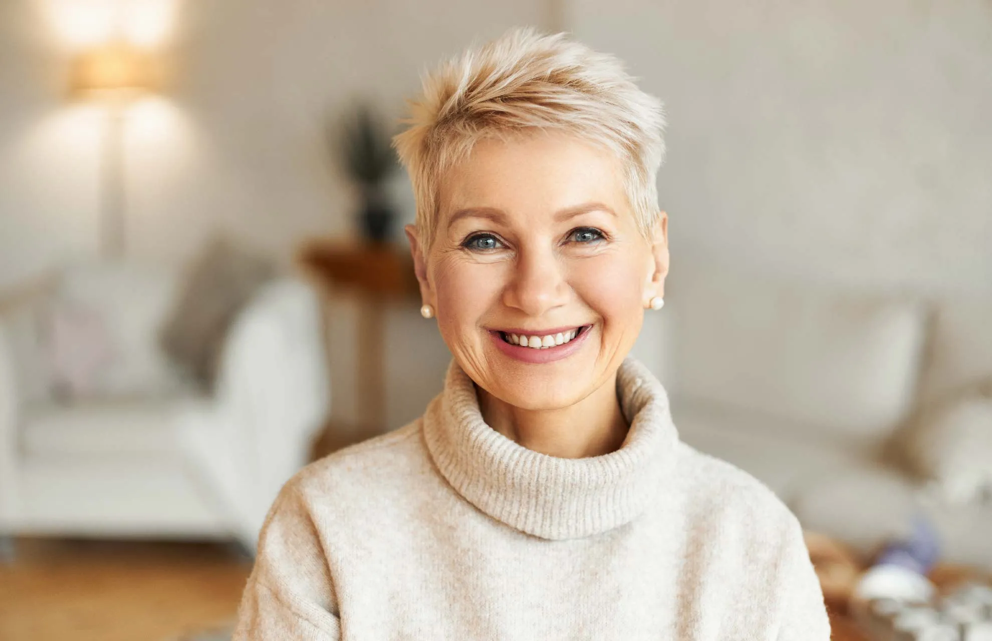 Happy face with cute woman