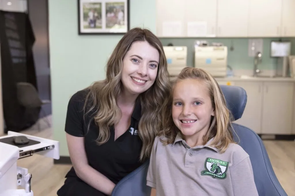 Happy doctor and a happy kid